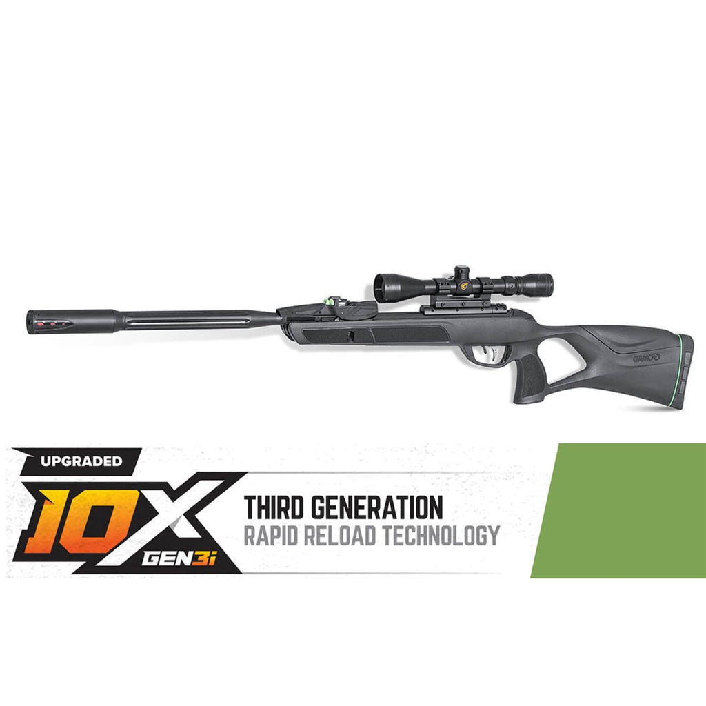 Gamo Swarm Fusion 10X GEN3i Inertia Fed .22 Caliber Break Barrel air Rifle. High Power 10-Shot Pellet air Gun. 1,000 fps Velocity.