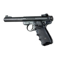 Hogue Ruger MK II/MK III Rubber Grip with Finger Grooves, Right Hand with Thumb Rest, Black - 82060