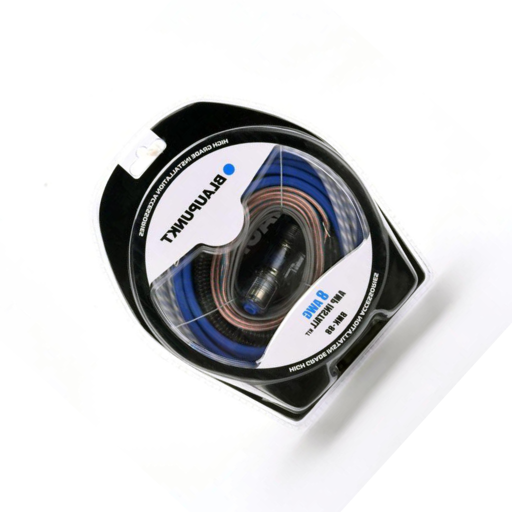 BLAUPUNKT BMK88 8 AWG Gauge Car Audio Complete Amplifier Installation Kit Elevate Your Speaker Sound System