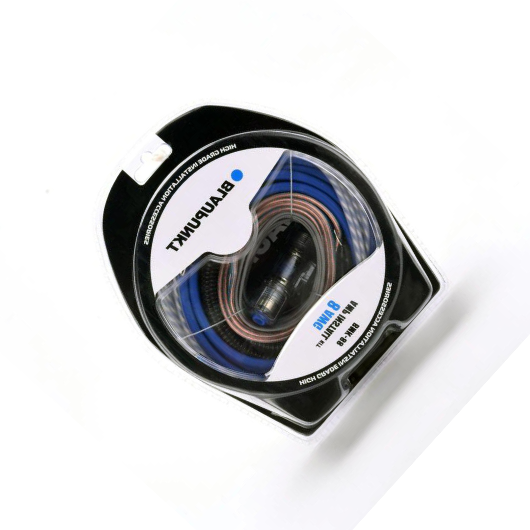 BLAUPUNKT BMK88 8 AWG Gauge Car Audio Complete Amplifier Installation Kit Elevate Your Speaker Sound System