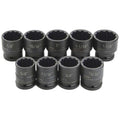 Williams JHW38925 3/4-Inch Drive 12-Point Shallow Impact Socket Set - 9-Piece