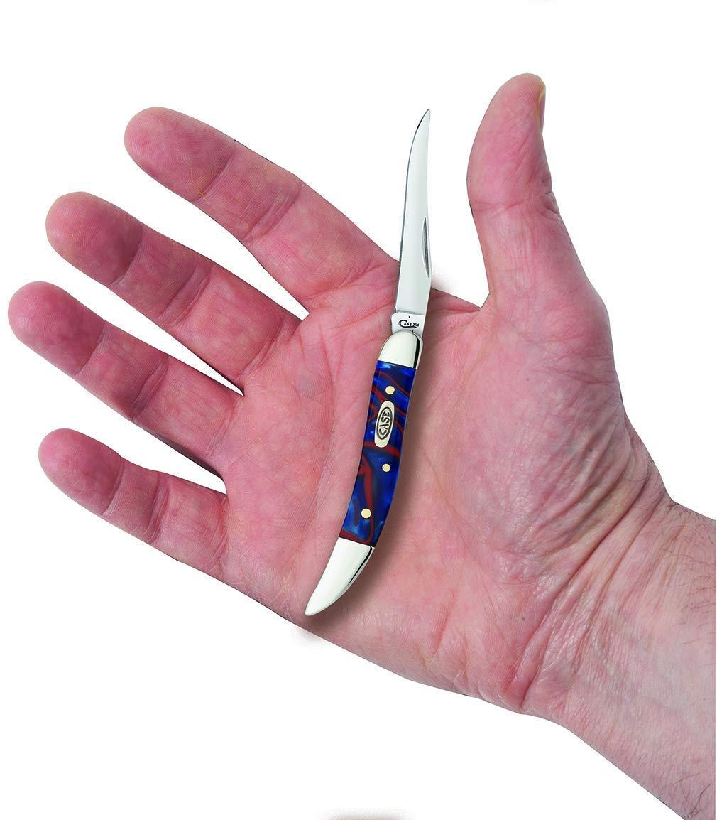 Case WR XX Pocket Knife Patriot Kirinite Small Texas Toothpick Item #11202 - (1010096 SS) - Length Closed: 3 Inches