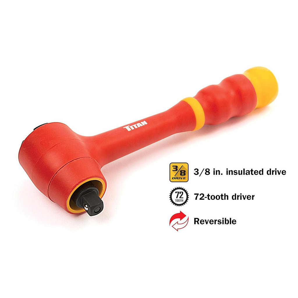 Titan 68100 19-Piece 3/8-Inch Drive VDE Insulated Socket Set