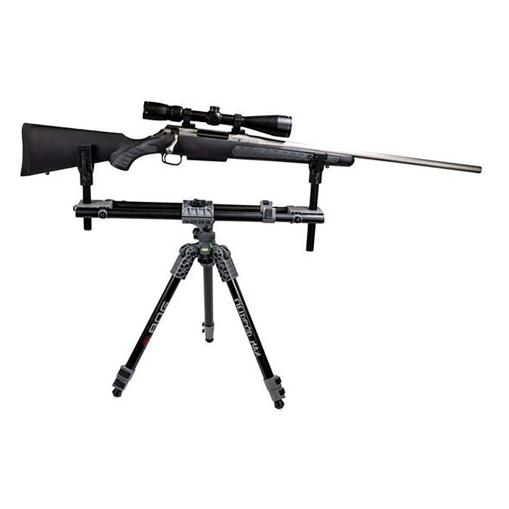 BOG FieldPod Max Hunting Rest with Maximum Shooting Stability, Bubble Level, Tension Knobs, Non-Marring Hands-Free Gun Rest, Adjustable Legs, and Screw Out Spikes for Hunting, Shooting, and Outdoors