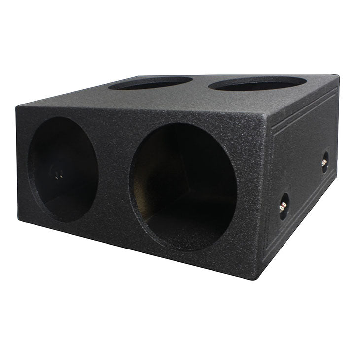 QPower QBOMB124T “QBOMB” Quad 12″ Sealed Empty Woofer Enclosure – Subwoofer Box for Car Audio Systems