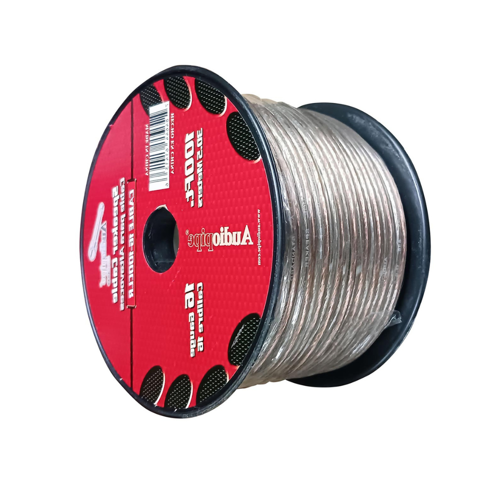 Audiopipe CABLE16100 16ga 100 Clear Speaker Wire