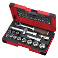 Vessel HRW3002M-W Woody Socket Wrench Set, 3/8 inch (9.5 mm), 16 pcs
