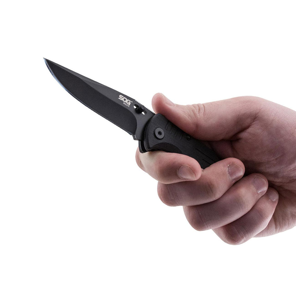 SOG Knives - Salute - Mini, Black Oxide, G10