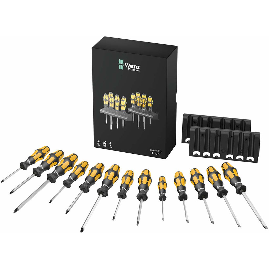 Wera Chiseldriver Screwdriver Set with Racks (15-Piece)