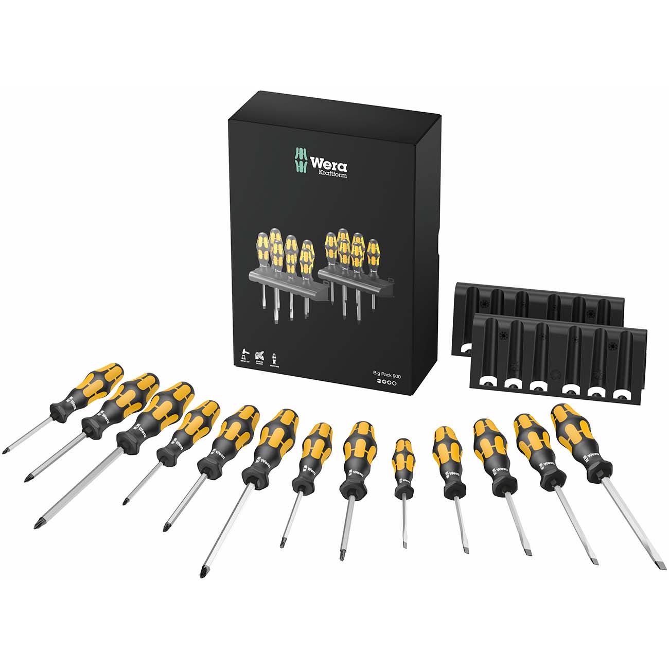 Wera Chiseldriver Screwdriver Set with Racks (15-Piece)