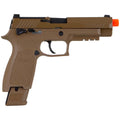 Sig Sauer Proforce 6mm BB Caliber Metal Slide Construction with Full Blow-Back Action 21rd M17 Airsoft Pistol, Coyote Tan, Green Gas Power Source
