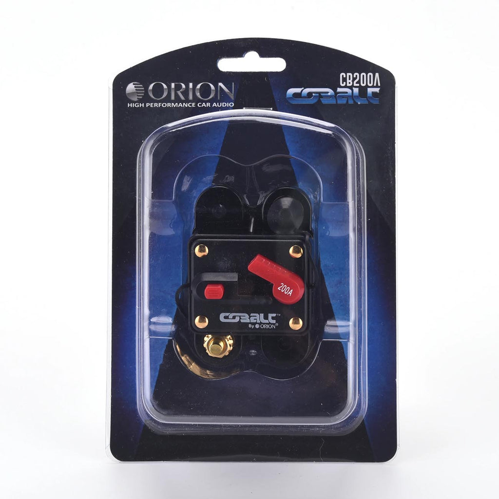 Orion Cobalt CB200A 200 Amp Circuit Breaker W/Manual Reset for Car, Marine, ATV, Trucks, RV, Motorcycle - Manual Power Protect for Audio Systems Fuse, Battery Thermal, 12V-24VDC (200A)