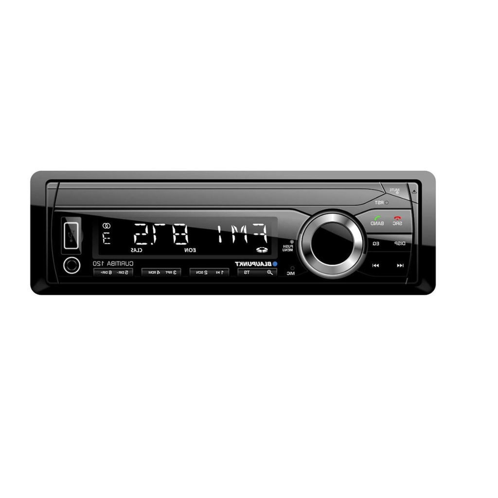 Blaupunkt CURITIBA120 Mechless AM/FM Car Stereo – Bluetooth, USB Input, Fixed Face Receiver