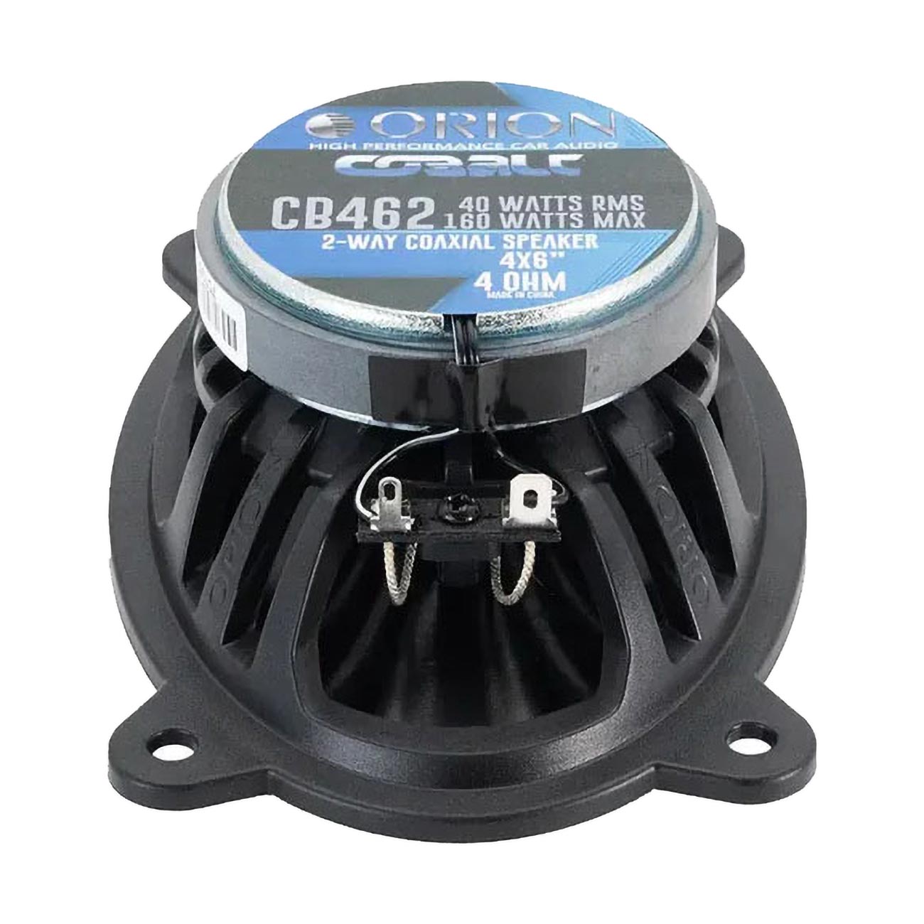 ORION Cobalt Series CB462 4x6” 2-Way Coaxial Car Speakers, 160W, 4 Ohms, Full Range, Enhanced Bass, Polypropylene Cone & Butyl Rubber Surround, Easy Install (Pair)