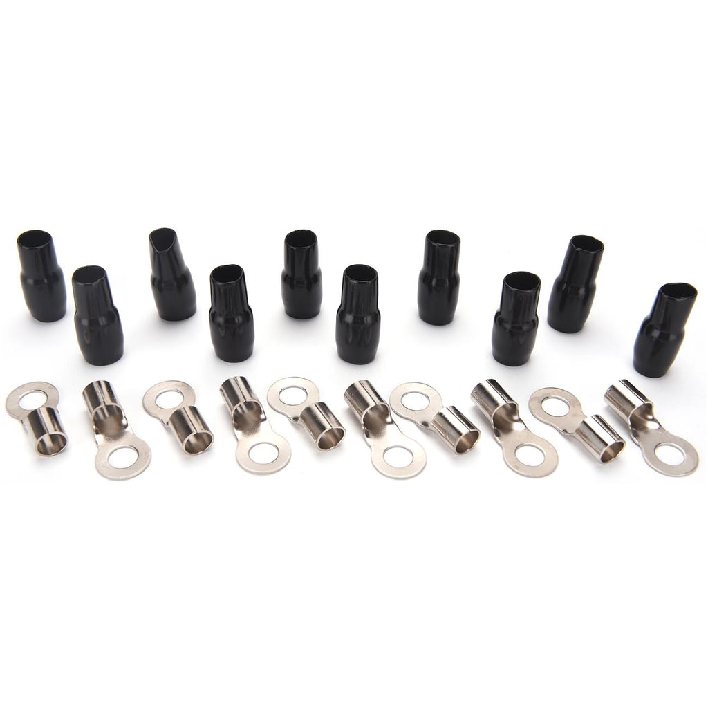 Orion Cobalt RT4B Wire Lugs Ring Terminal 10pcs 4 Gauge AWG - 5/16" Stud Car Audio | Battery Cable Lug, Auto Parts, Automotive, Marine, Motorcycle, Trucks, RV - Black