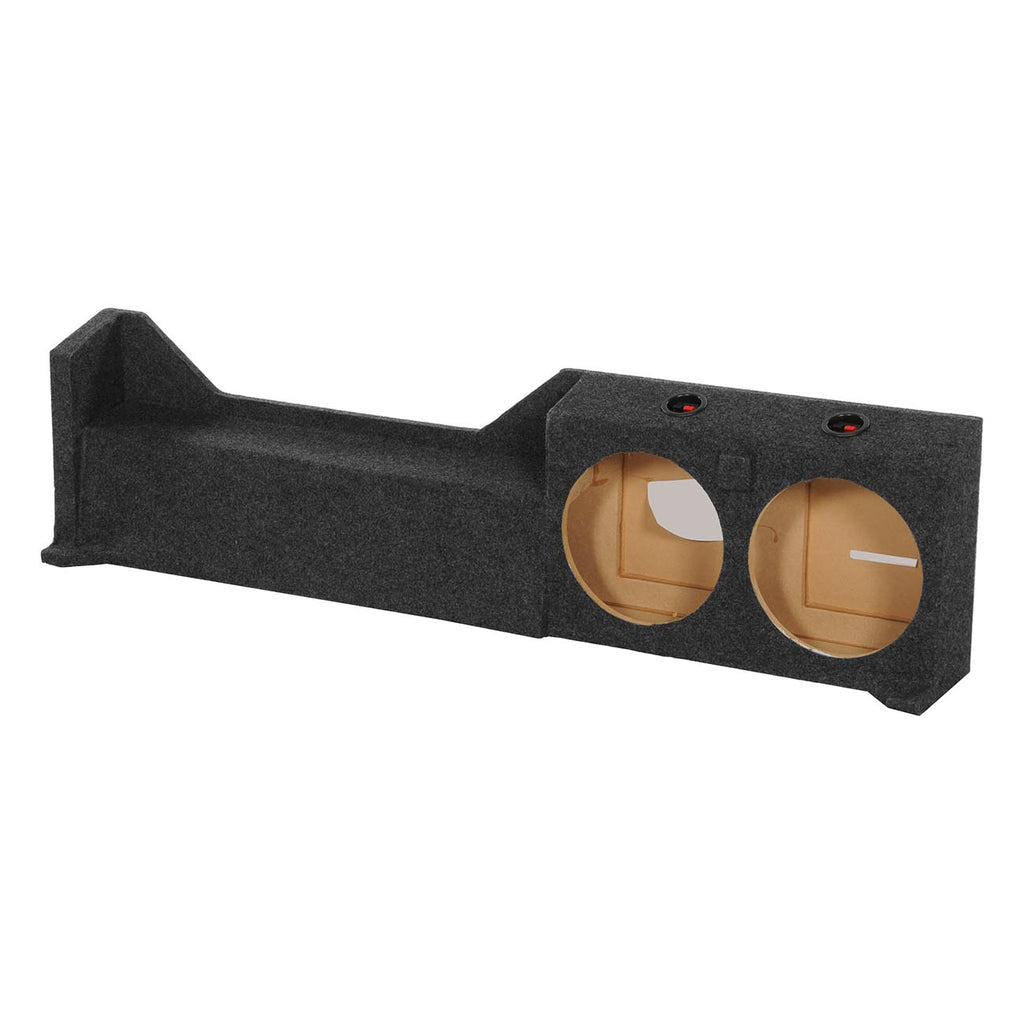 QPower BQFRONTIER102005 Dual 10″ Subwoofer Box for 2005–2019 Nissan Frontier Crew Cab Sealed Enclosure