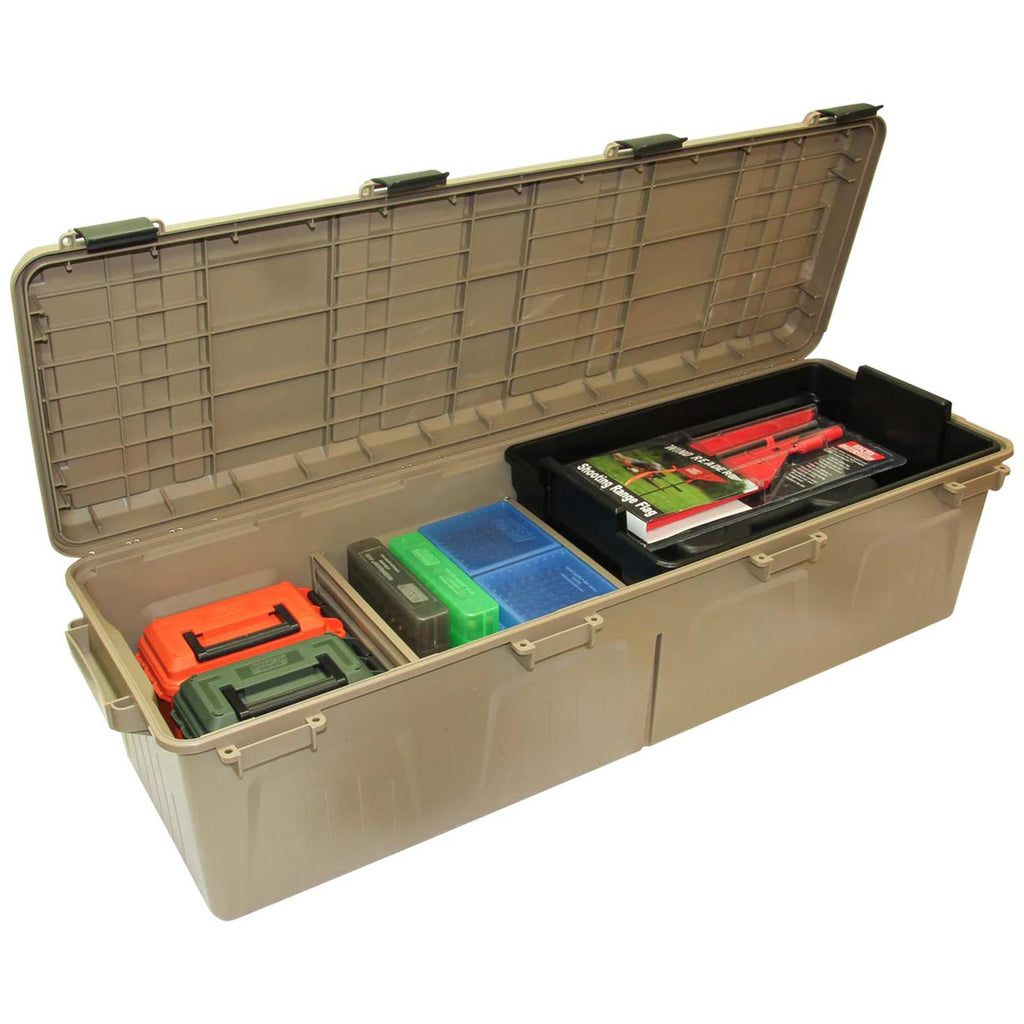 MTM MGC - The Mule Mobile Gear Crate, Water-Resistant, Stackable, Holds 75lbs of Gear, USA Made, Army Green