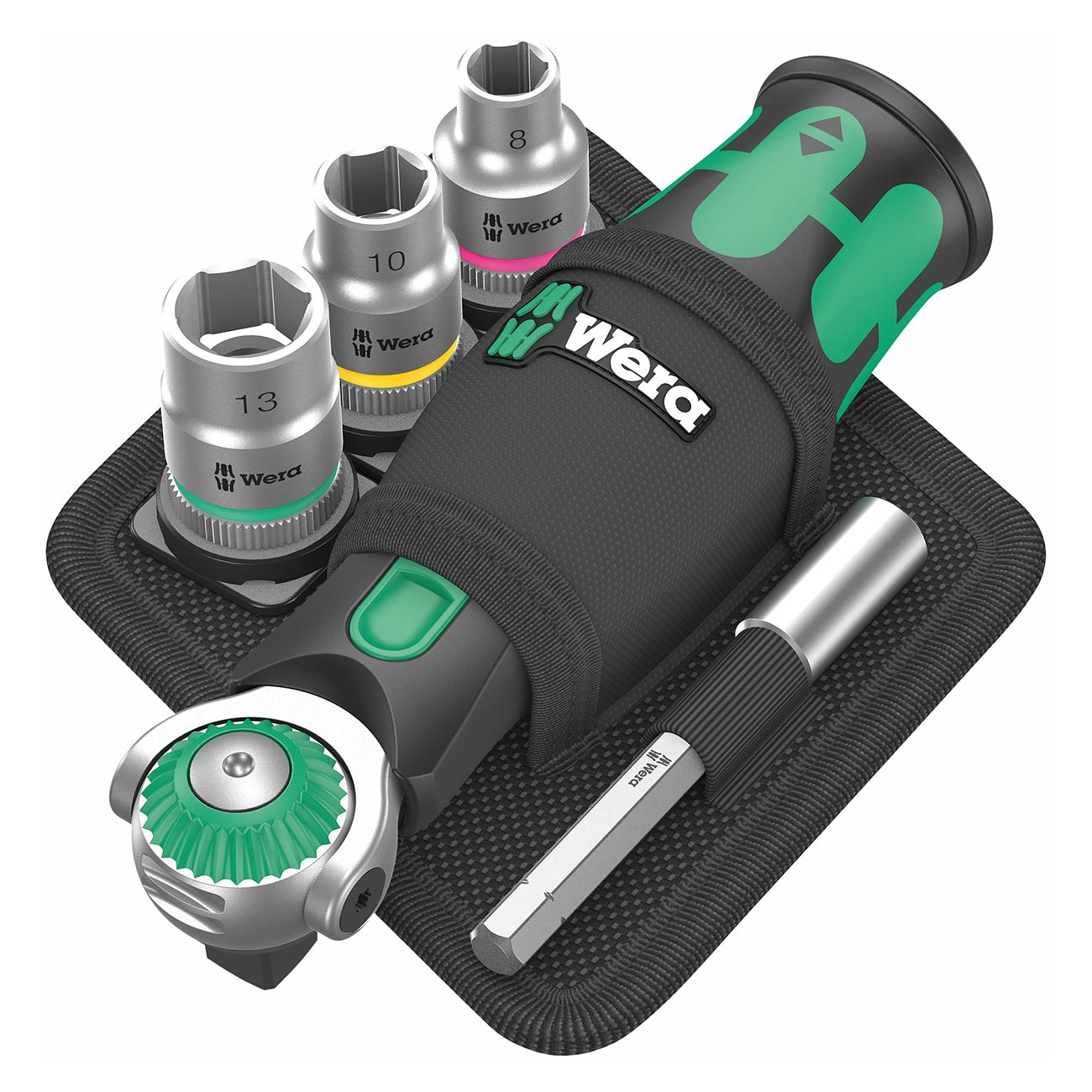 Wera 05004281001 Pocket 3/8″ Drive Ratchet Metric Socket & Bit Set – 18-Piece