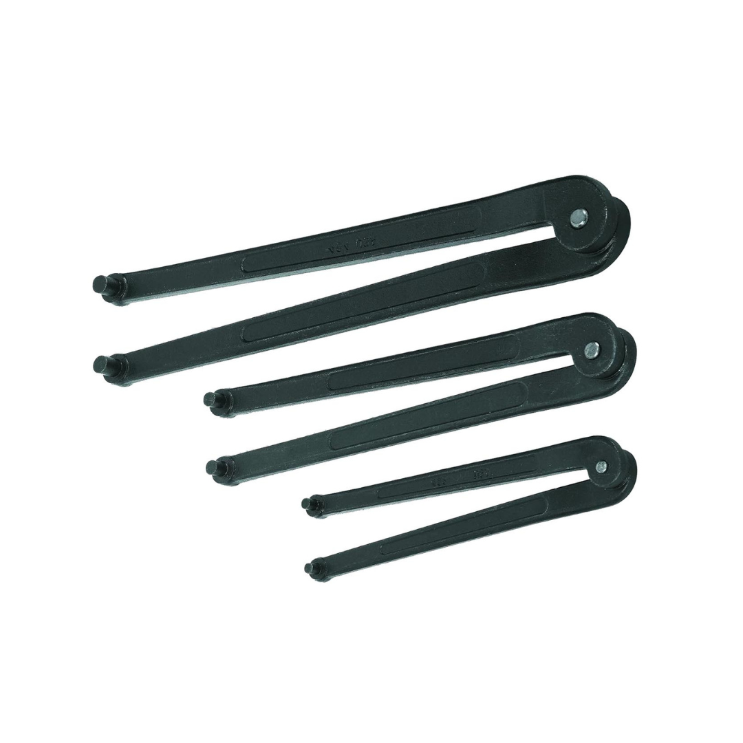 Williams JHWWS-483 3-Piece Adjustable Face Spanner Wrench Set, Ideal for Adjusting Collars, Lock Nut Rings, and Bearings