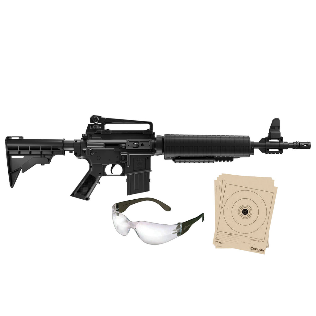 Crosman M4-177KT Tactical Style Variable Pump .177-Caliber Pellet/BB Air Rifle Kit