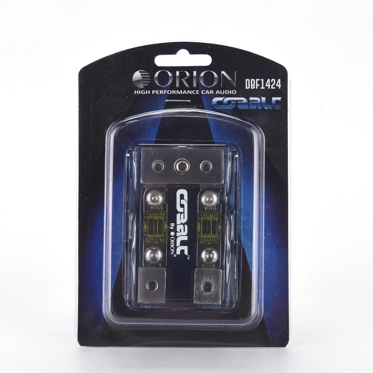 Orion Cobalt DBF1424 Power Distribution Block, One 4/8 Gauge Input for Two 4/8 Gauge Output, Mini ANL Fuse Holder for Car Audio Amplifier | Auto Parts, Automotive, Marine (100A Fuses Included)