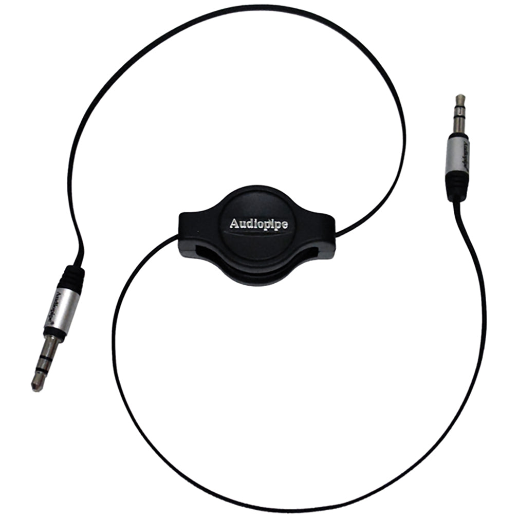Audiopipe AIQR35353 3.5 To 3.5 Jack Plug 6 Ft Retractable