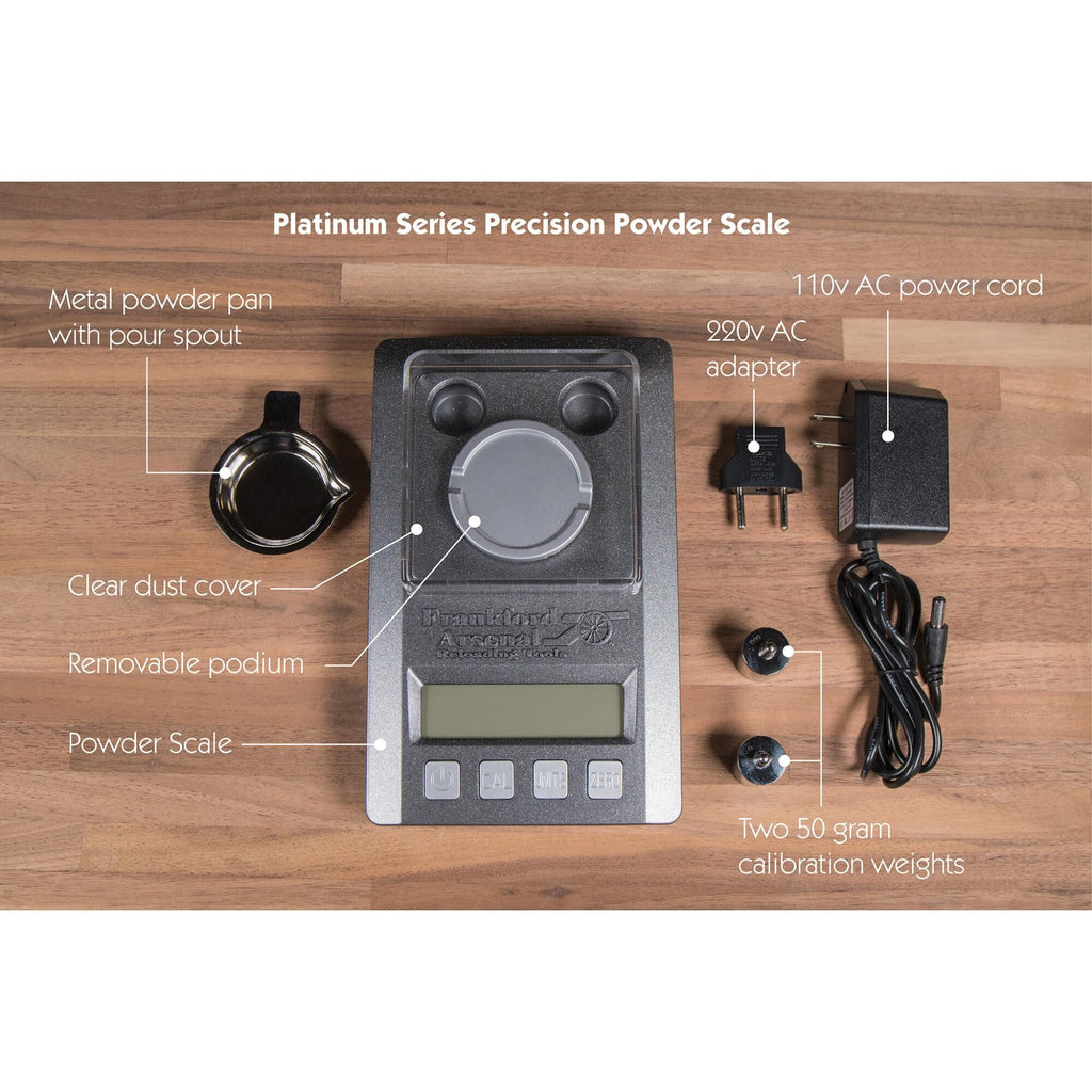 Frankford Arsenal Platinum Series Precision Scale with LCD Display, Auto Shut-Off, Case for Accurate Measurements, Reloading