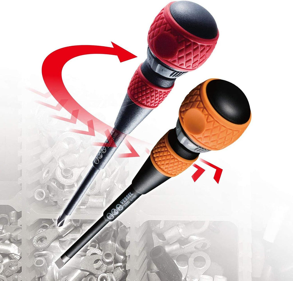 Vessel 22002N3EVA Ball Grip Ratchet Screwdriver Set (5PC. Set in EVA FOAM #1)