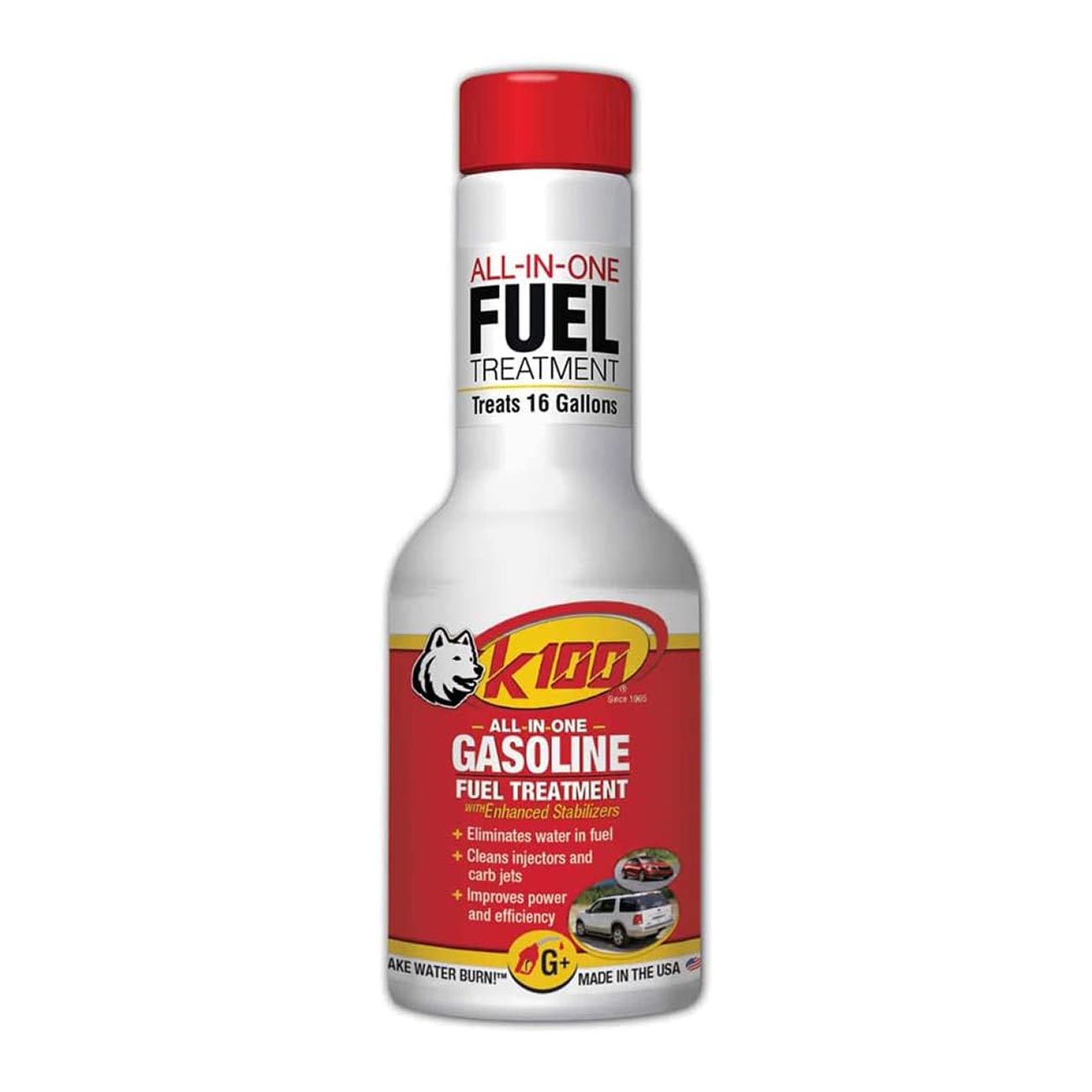 K-100 Gas Treatment W/Revitalizer Stabilizer/Octane Booster 8oz SKU:100 (K100-G)