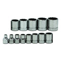Williams WSB-13RC 13-Piece 3/8-Inch Drive Shallow 12 Point Socket Set