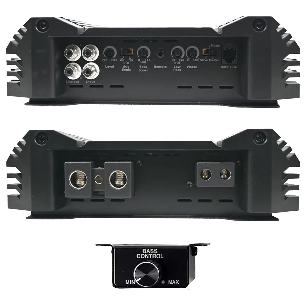 Orion XTR Series XTR2500.1DZ High Power Monoblock Class-D Car Amplifier - 2500W RMS, 1-Ohm Stable, Low-Pass Crossover, Bass Boost Control, MOSFET Power Supply, Bass Knob Included, Made in Korea