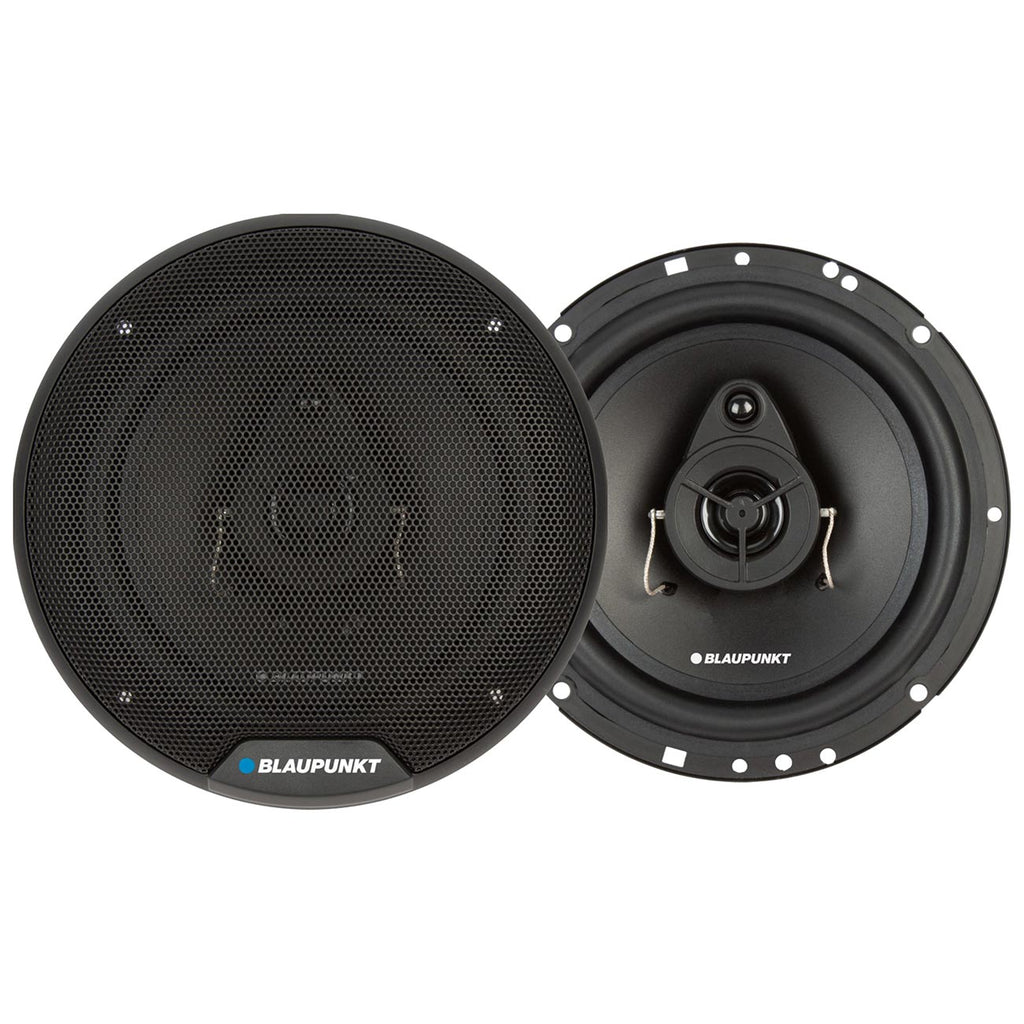 BLAUPUNKT BPS-ES650 6.5" 3-Way Car Speakers 120W per Pair - Slim Design, Full Range 60Hz - 20kHz, 4 Ohm (2pc)