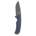 SOG Tellus ATK Outdoor Assisted Opening Frame Lock Folding Knife| Ambidextrous GRN Handle | CRYO 440C Stainless Steel Blade | Adjustable Belt Clip, Squid Ink/Yellow