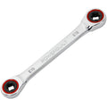 Powerbuilt E10/E12 Ratcheting Double Box-End E-Torx E-Star Wrench, 72-Tooth Ratcheting Wrench with 5-Degree Swing for Tight Spaces - 641760
