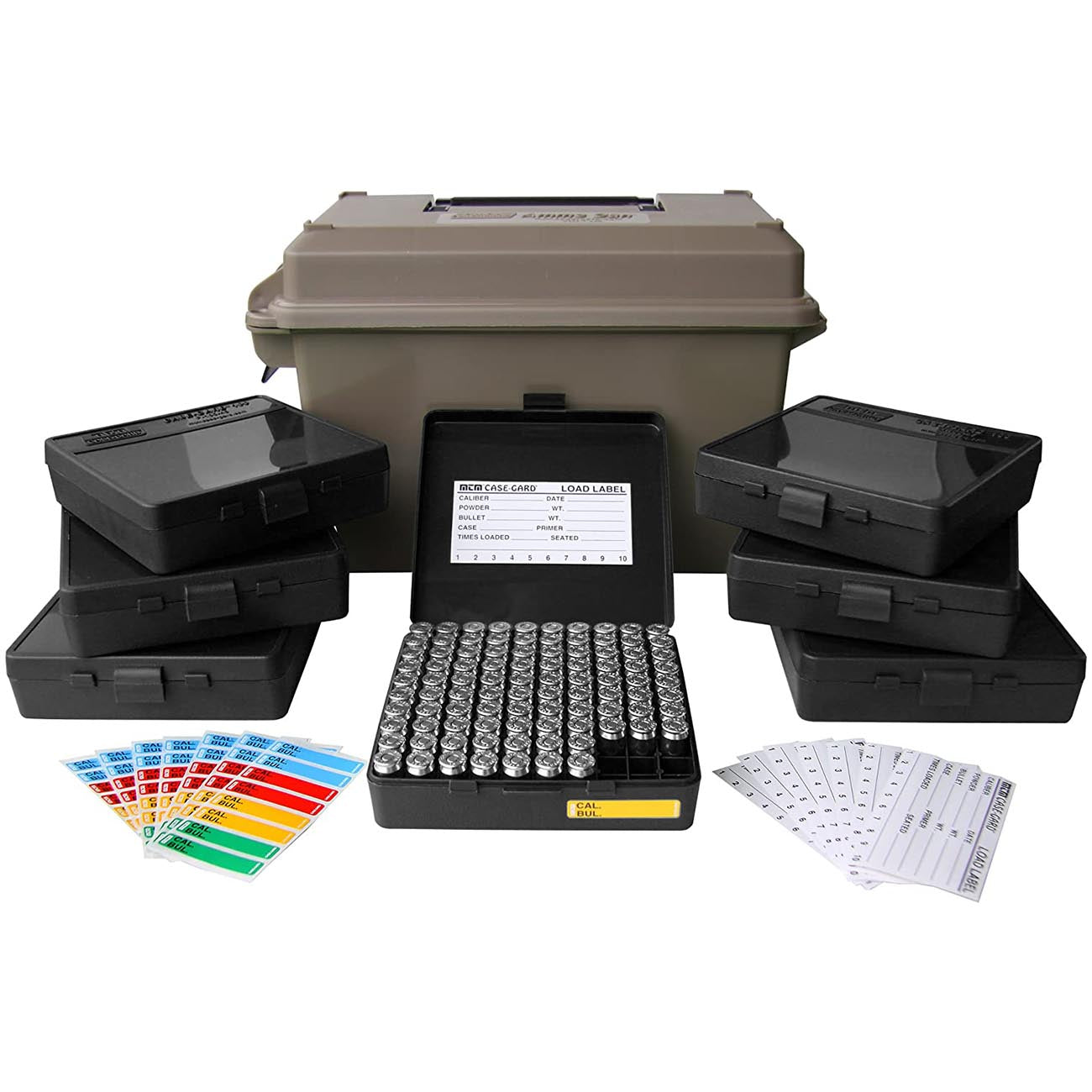 MTM ACC45 Ammo Can Combo, Holds 700 Rounds, Bulk Ammo Storage, Stackable, USA Made, Dark Earth