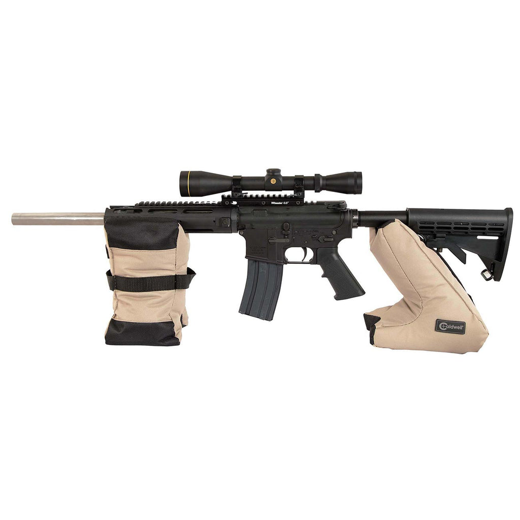 Caldwell Tactical DeadShot Combo Filled Shooting Front, Rear Rests with Adjustable Height for Rifles, Range, Hunting