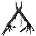 SOG PowerLitre Mini Utility Multi-Tool w/ 19 Lightweight Tools, Compact 5 Inch Long Utility Tool with Knife, Screwdriver, Hex Bit Holder, Black