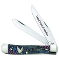 Case WR XX Pocket Knife United States Veterans Trapper Gift Set Item #16300 - (6254 SS)