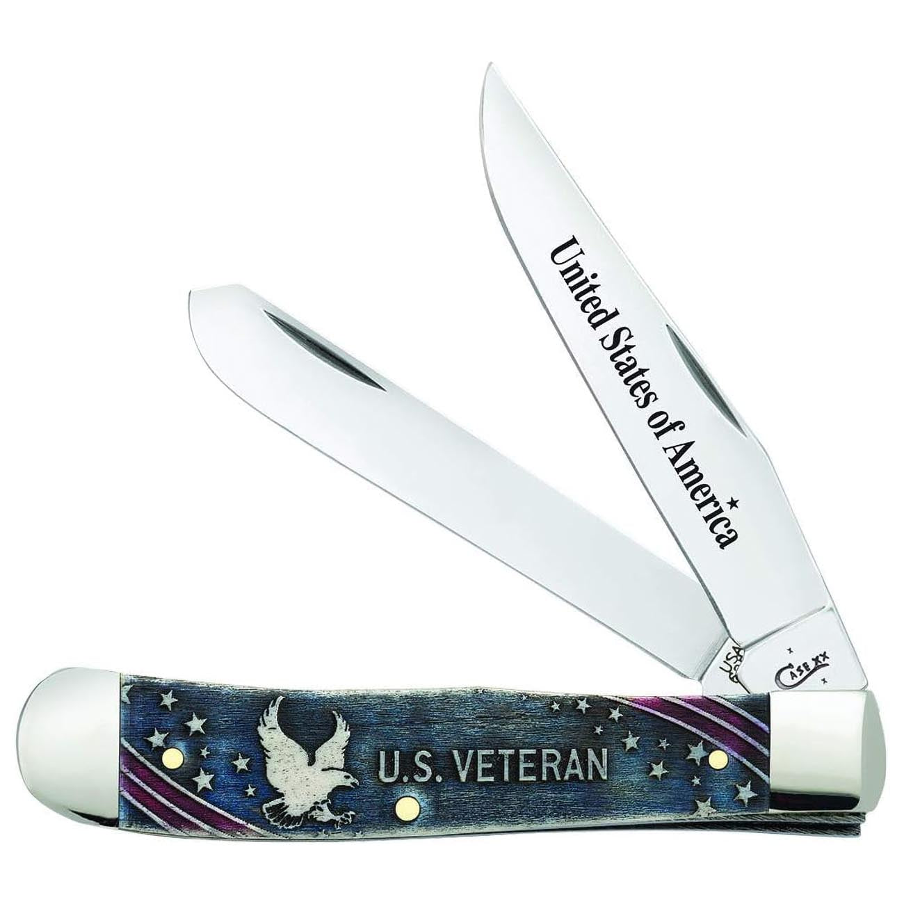 Case WR XX Pocket Knife United States Veterans Trapper Gift Set Item #16300 - (6254 SS)