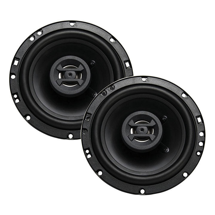 Hifonics Zeus ZS65CXS 6.5 Inch 3 Way 300W Shallow Mount Coaxial Speakers, Pair