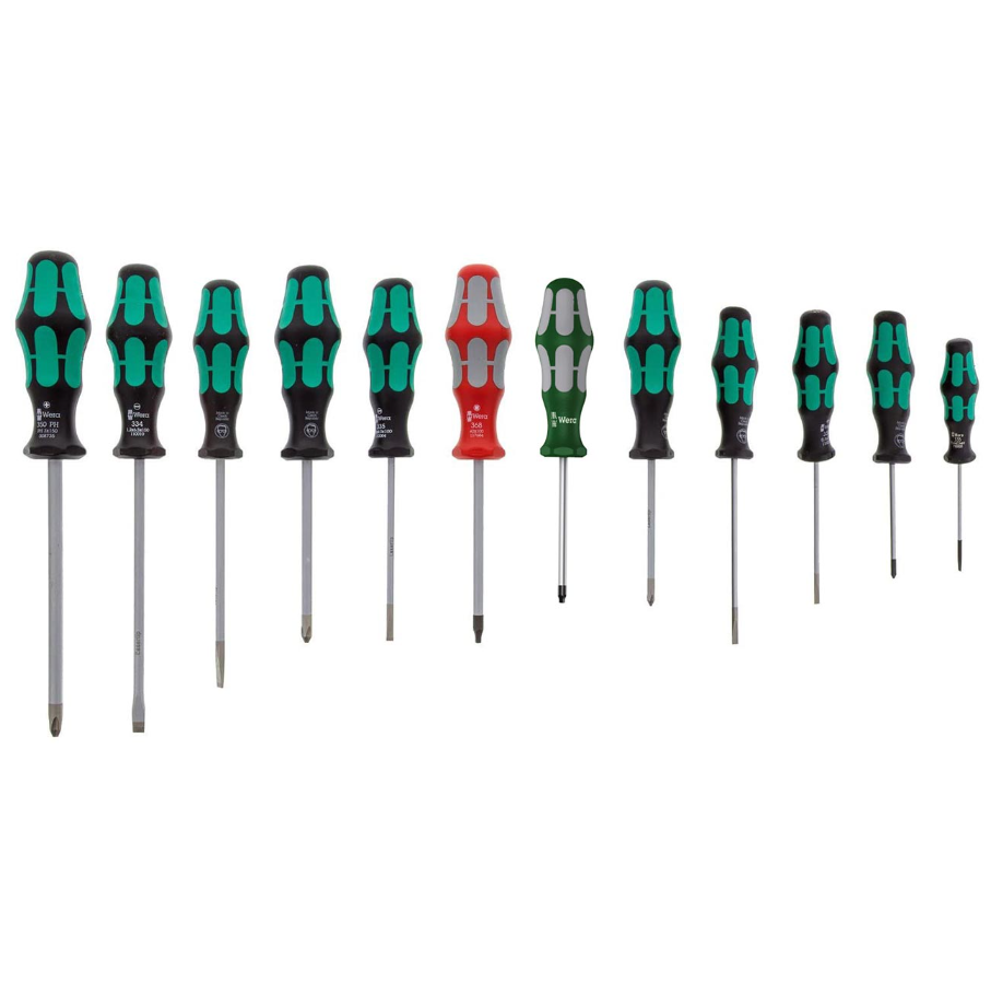 Wera 05347901001 Stainless Steel Screwdriver Set (12-Piece Set)