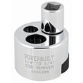 Powerbuilt Stud Extractor Tool, Remove 1/4" to 3/4" Nuts, Broken, or Seized Studs, Grip Damaged Bolts- 648639, Silver