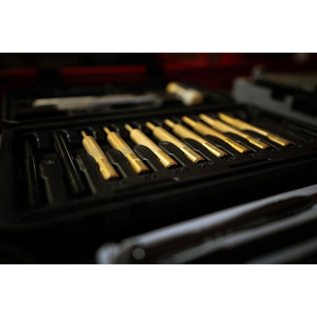 Wheeler Hammer and Punch Set with Punches, Brass/Polymer Hammer, Storage Case for Gunsmithing, Firearm Maintenance - 951900