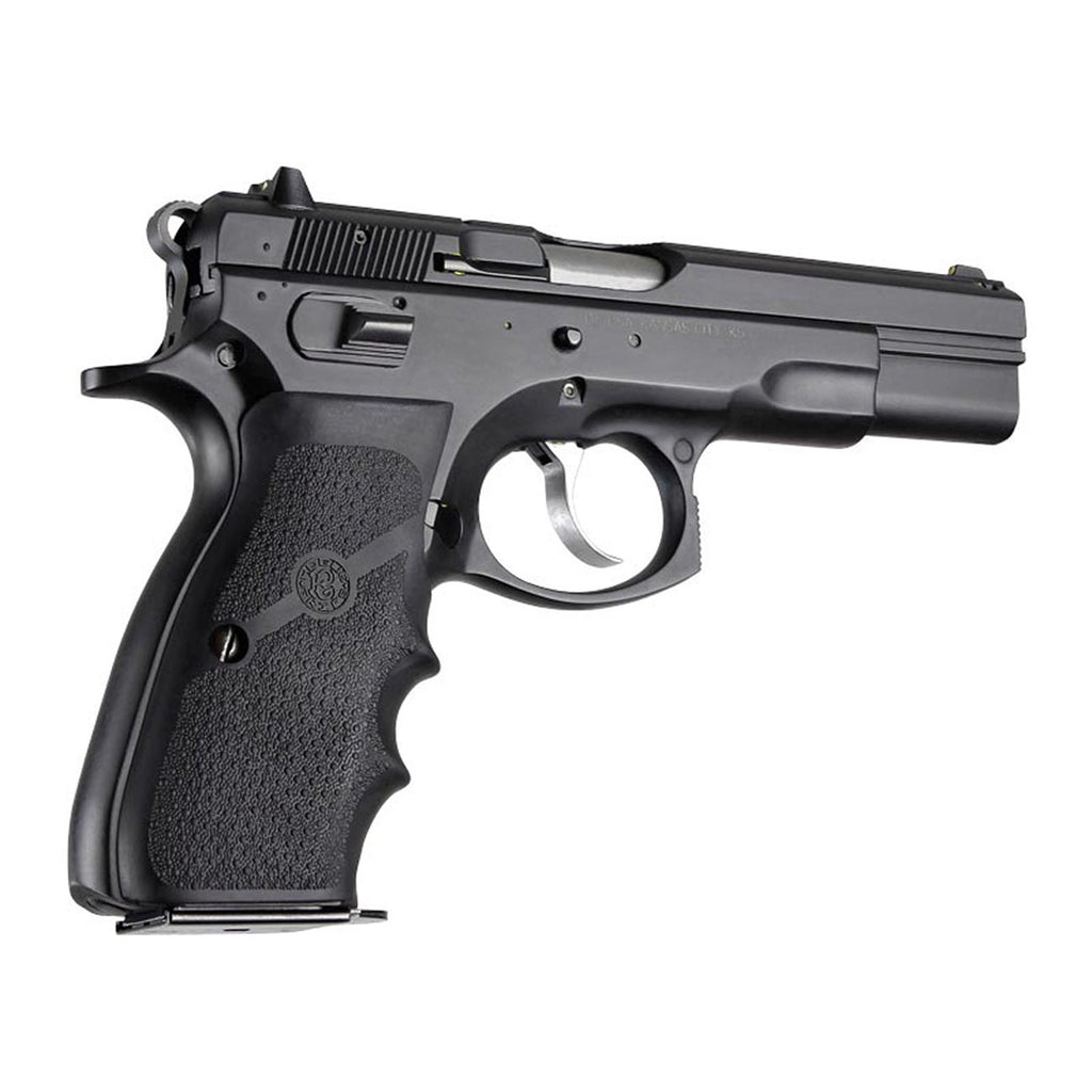 Hogue Rubber Wraparound Grip for CZ-75, TZ-75, and P-9 Pistols, Black - 75000