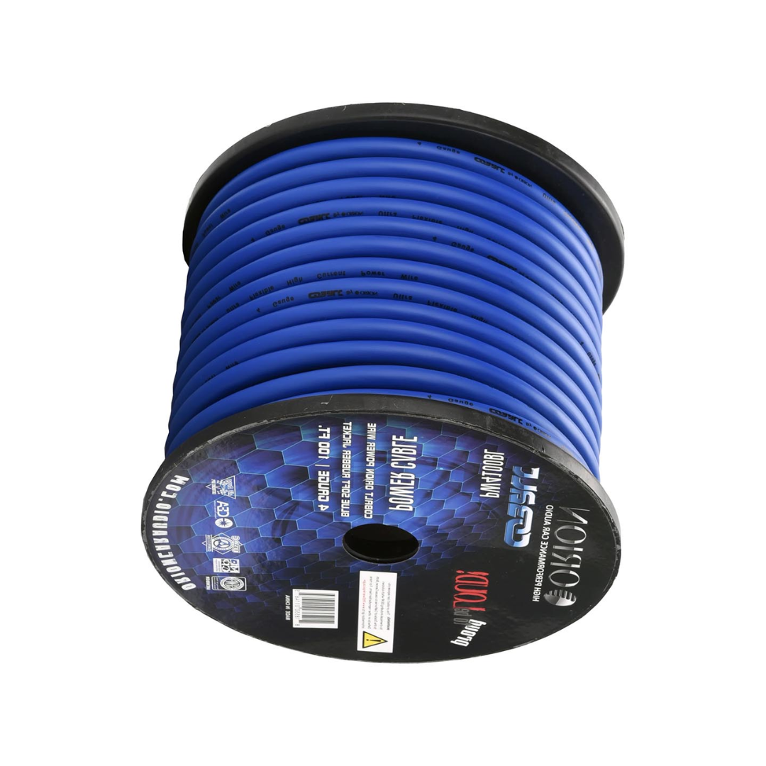 Orion Cobalt 4-Gauge CCA Power Wire 100ft Roll Blue Jacket – PW4100BLORION