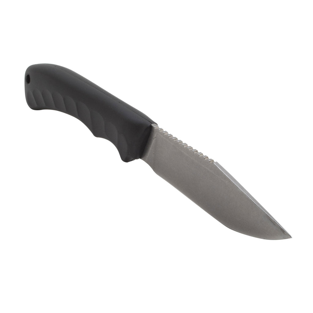 SOG Ace Field Fixed Blade Knife- Full Tang 3.8 Inch Clip Point Blade Survival Knife w/ Cord Cutting Sheath and Easy-Grip Handle (ACE1001-CP), Black