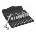 Wera 05004018001 1/4” Drive Switch Ratchet Metric Socket Set – 28-Piece Precision Tool Kit