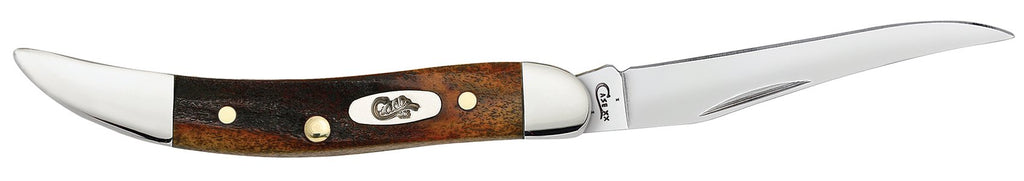 Case WR XX Pocket Knife Red Stag Small Texas Toothpick Item #8469 - (R510096 SS) - Length Closed: 3 Inches
