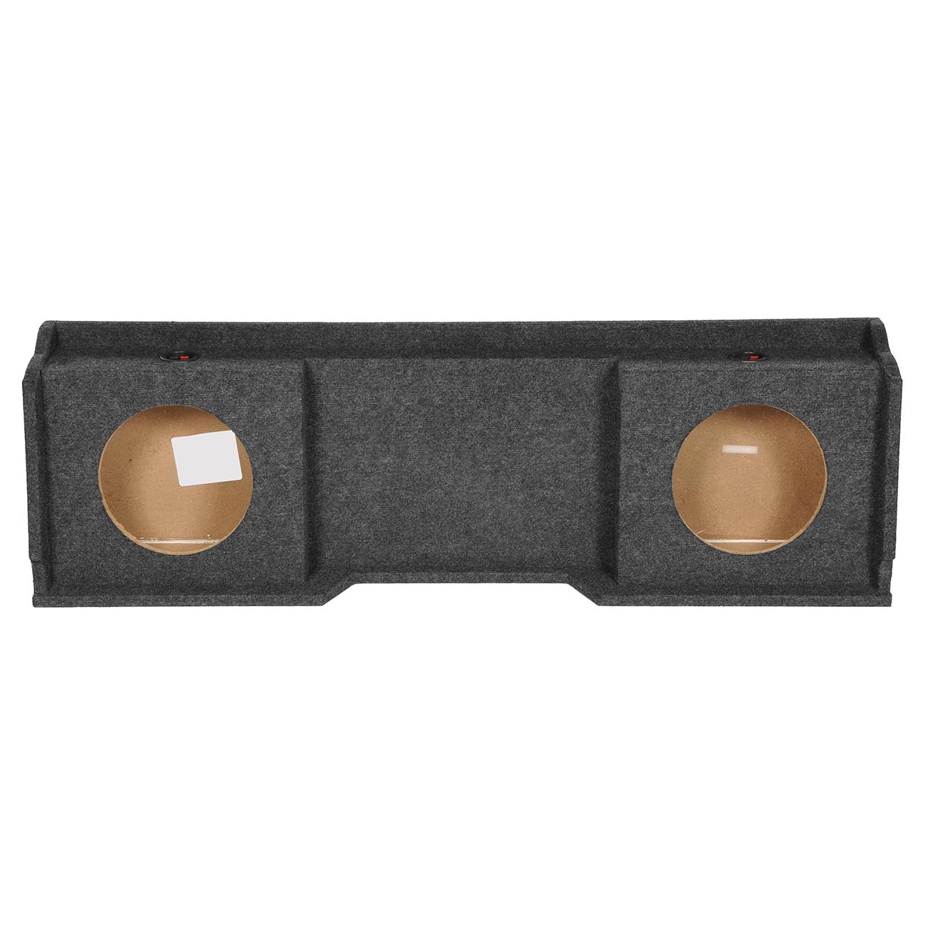 QPower BQGMC12DF Dual 12″ Sealed Empty Woofer Enclosure – Under‑Seat Down‑Firing Sub Box for 1999–2006 GMC & Chevy Extended Cab Trucks