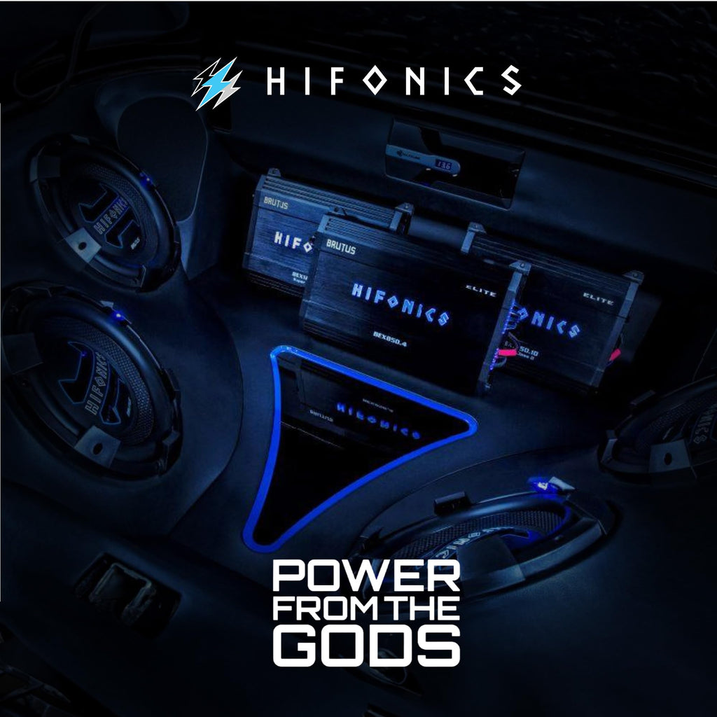 Hifonics Zeus ZS35CX 3.5 Inch 2 Way 125W Car Audio Coaxial Speakers with Mylar Dome Tweeter and Alpha Cellulose Poly Woofers, Pair